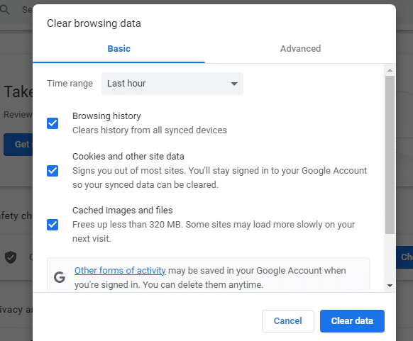 clear browser caches to fix Hulu Error Code P-DEV323